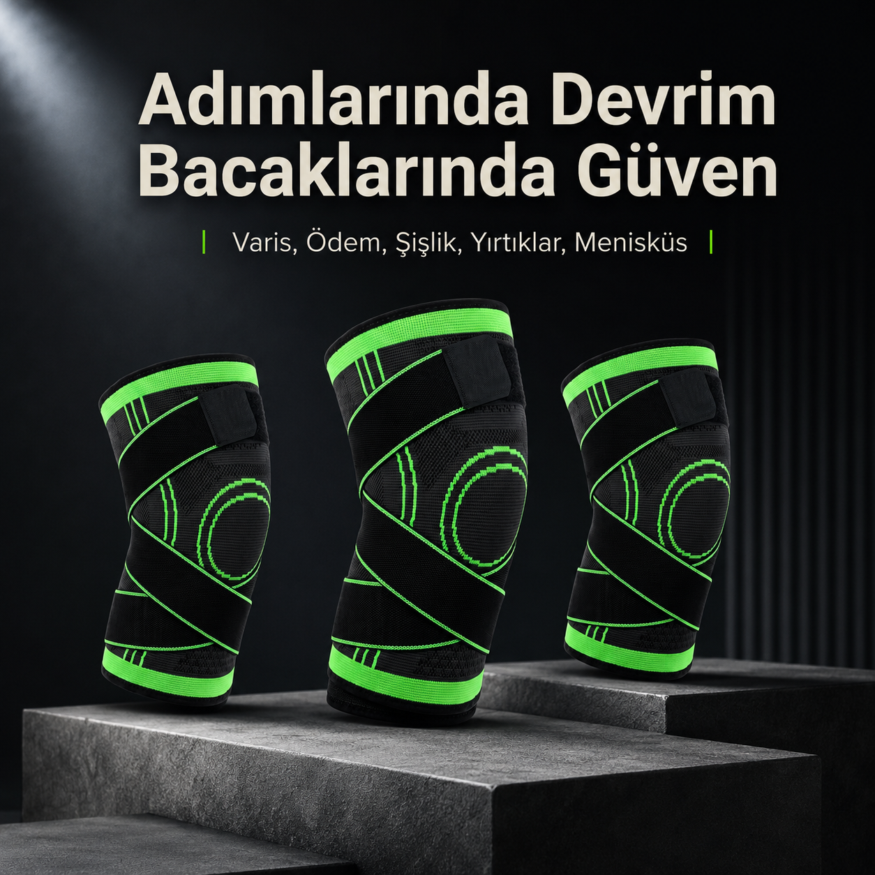 Profesyonel Diz Desteği Bandajı