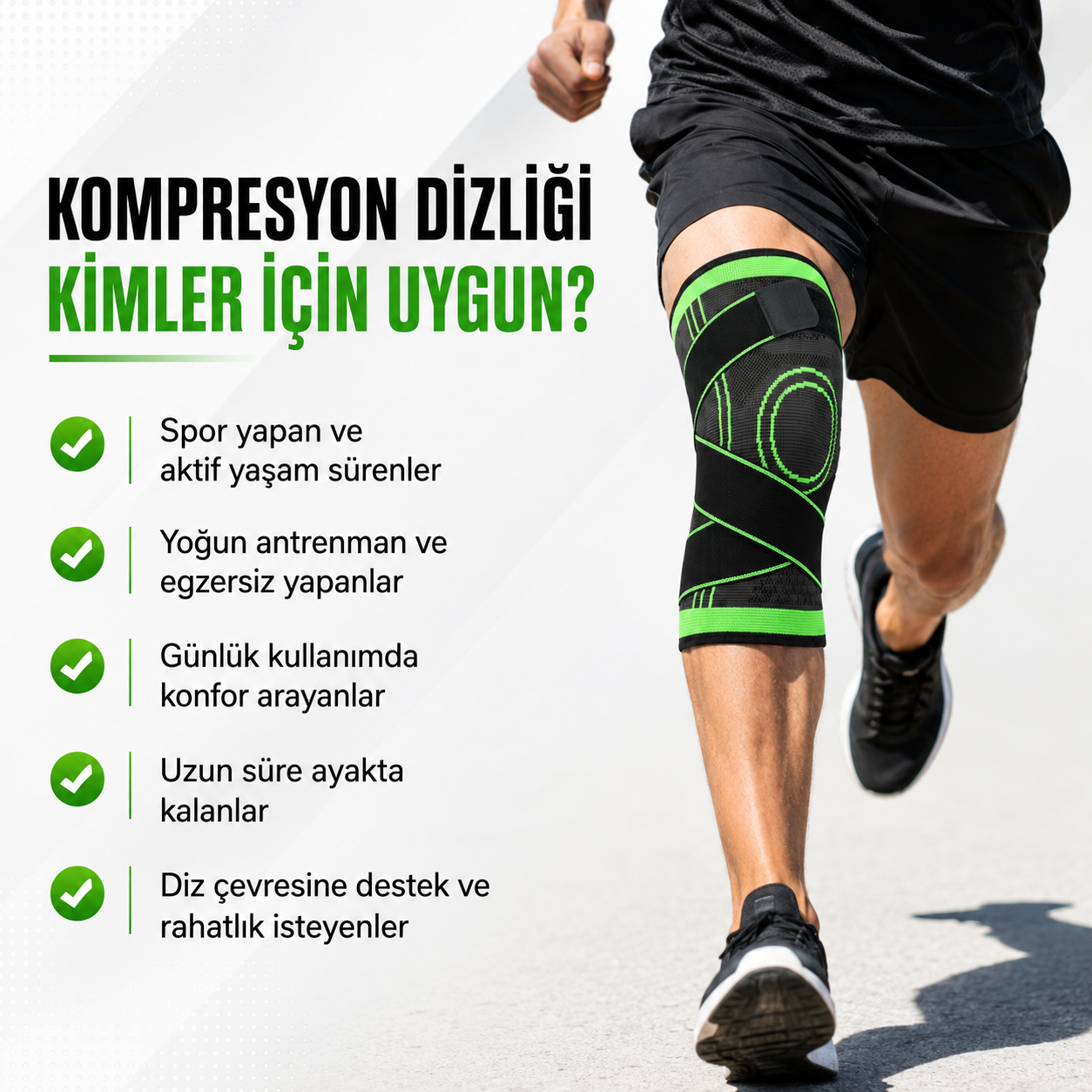 Profesyonel Diz Desteği Bandajı
